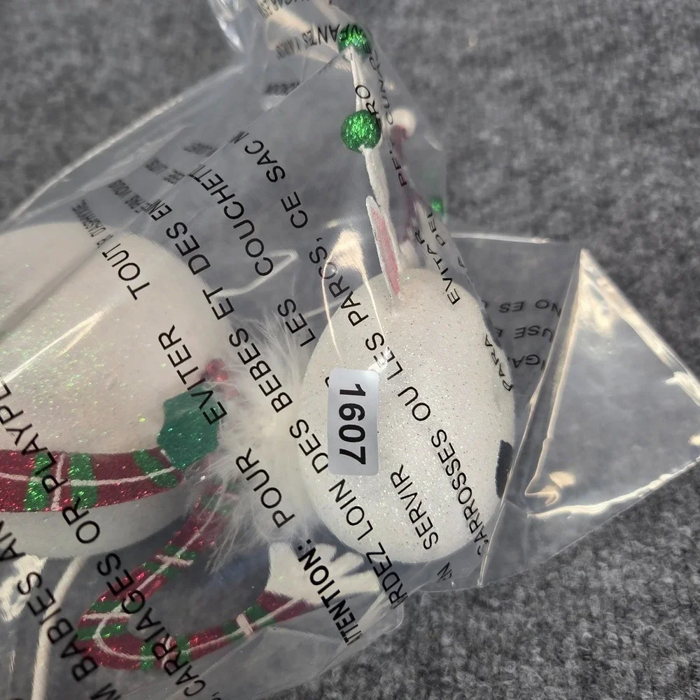 Pier One Imports Decor Christmas Retired Snowball Glitter Reindeer 10